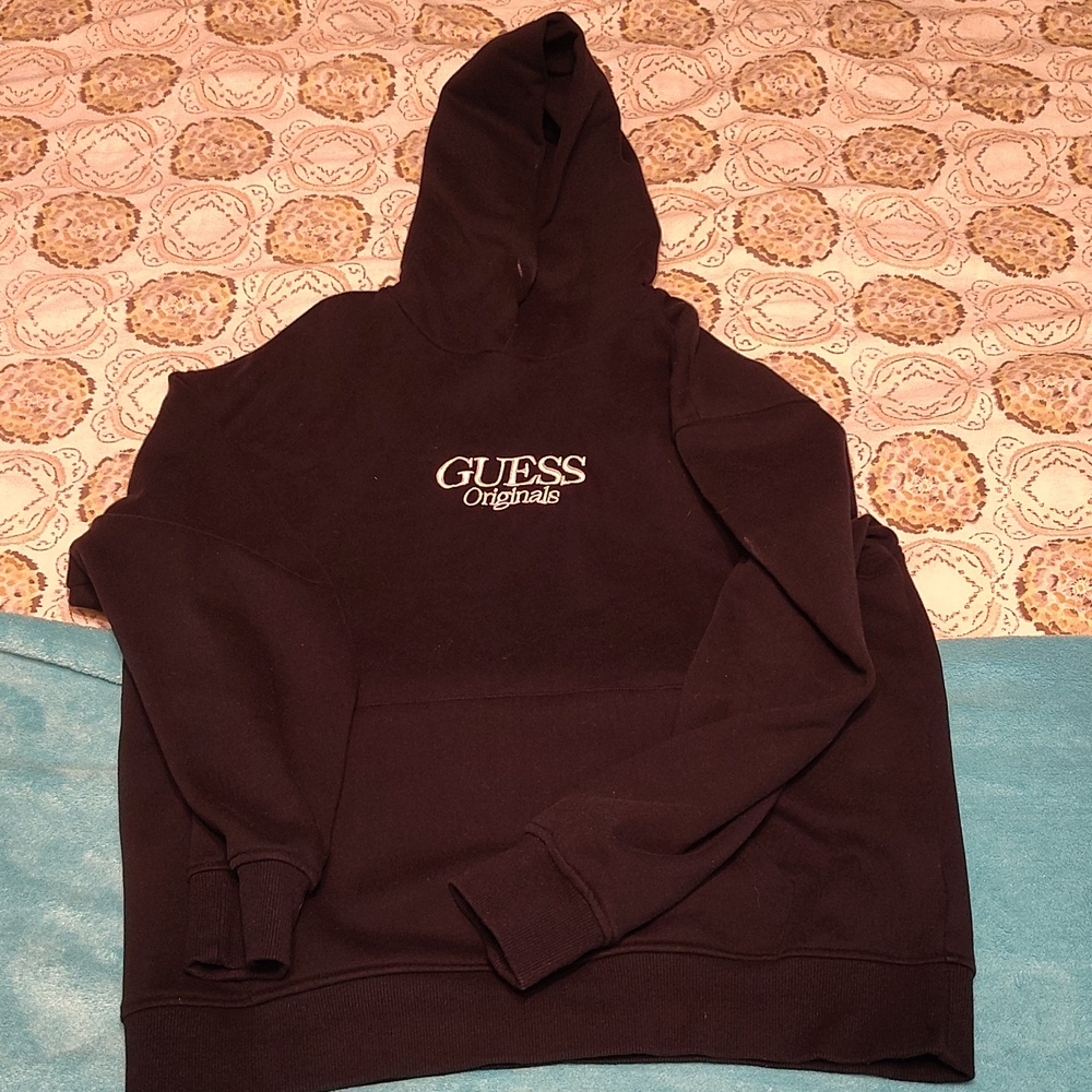 Guess Originals Men's Black Hoodie Size Medium